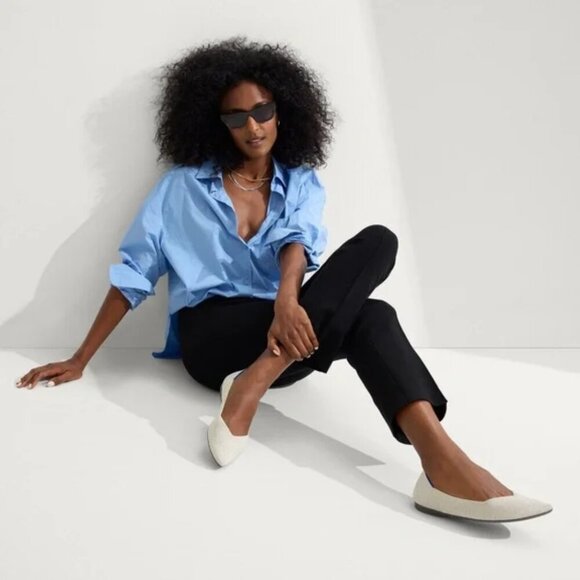 NWOB Rothy's The Point II Flat in Diamond Twill - Picture 3 of 17